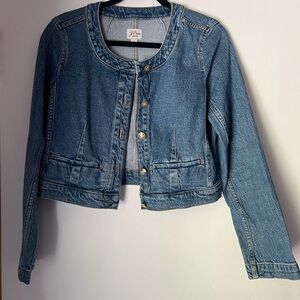 J Crew Louisa lady jacket in denim, size 8